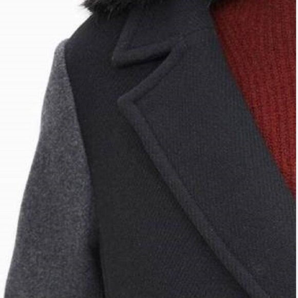 Banana Republic Heritage Collection LIKE NEW two tone wool double breasted coat - Picture 4 of 10